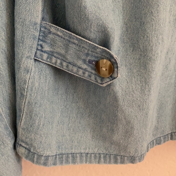 Christopher & Banks Denim Embroidered Button up - Picture 13 of 13